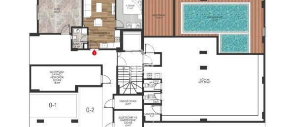 Квартира 1+1 в Оба, Турция № 4036 3