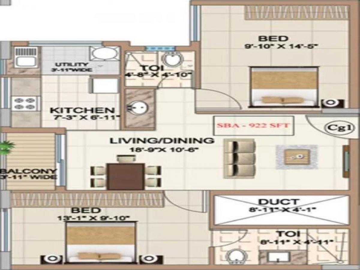 2 bedrooms House in Bangalore, India No. 43083