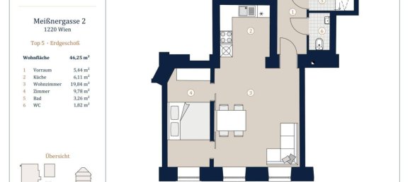 2غرفة شقة في Vienna, Austria رقم 141024 18