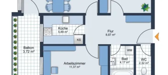 3 Schlafzimmer Wohnung in Augsburg, Germany, Nr. 285198 11