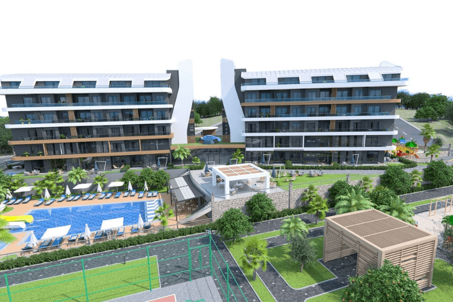 Wohnung 1+1 in Alanya, Turkey, Nr. 23199