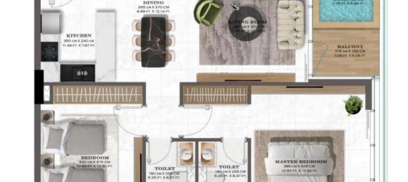 2 bedrooms Apartment in Majan, UAE No. 96133 13