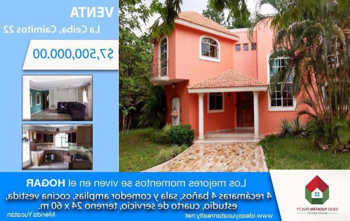 4 غرف نوم منزل في Yucatan, Mexico رقم 174332