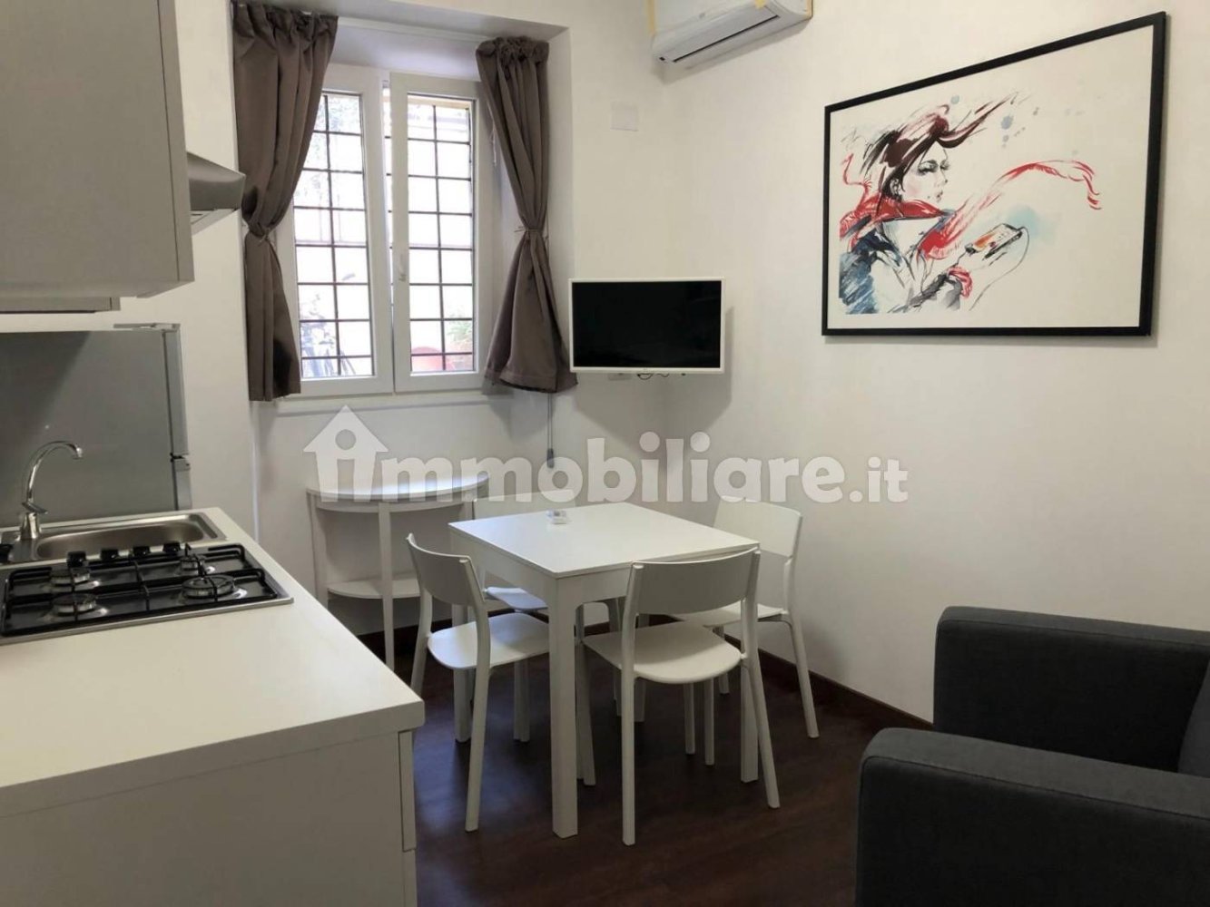 Квартира с 1 спальней в Рим, Италия № 259292