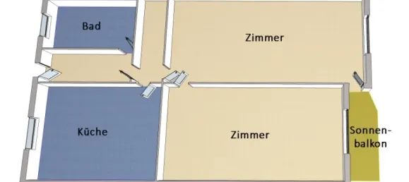 2-Zimmer Wohnung in Schöneberg, Germany, Nr. 84585 11