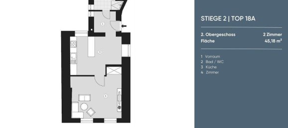 2 rooms Apartment in Neubau, Austria No. 154406 5