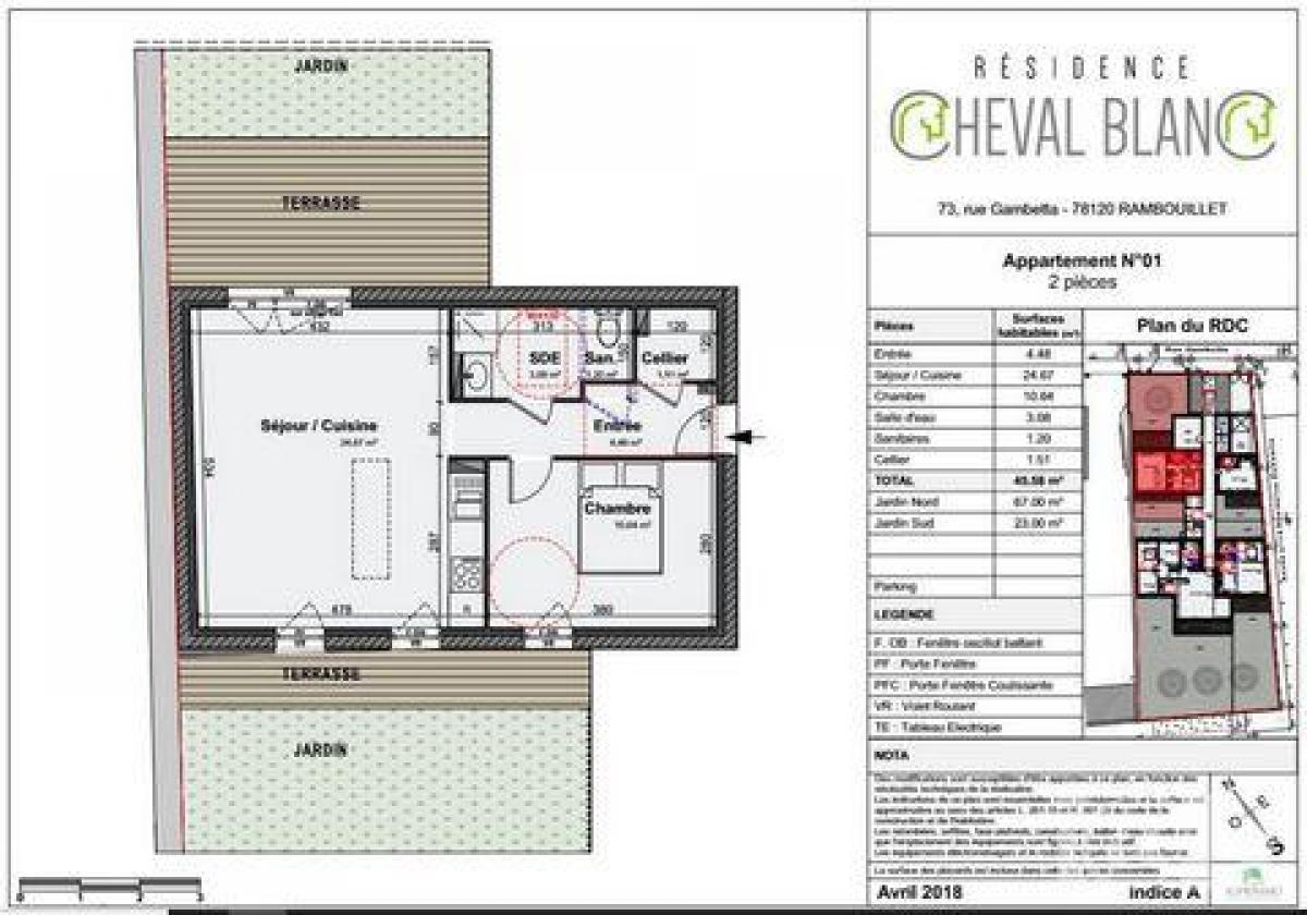 Estúdio em condomínio em Rambouillet, France N.º 12299