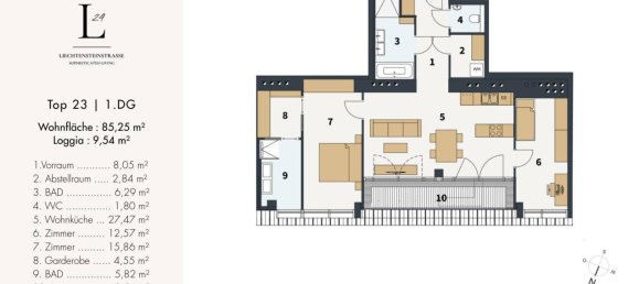 5-Zimmer Penthouse in Alsergrund, Austria, Nr. 181931 12