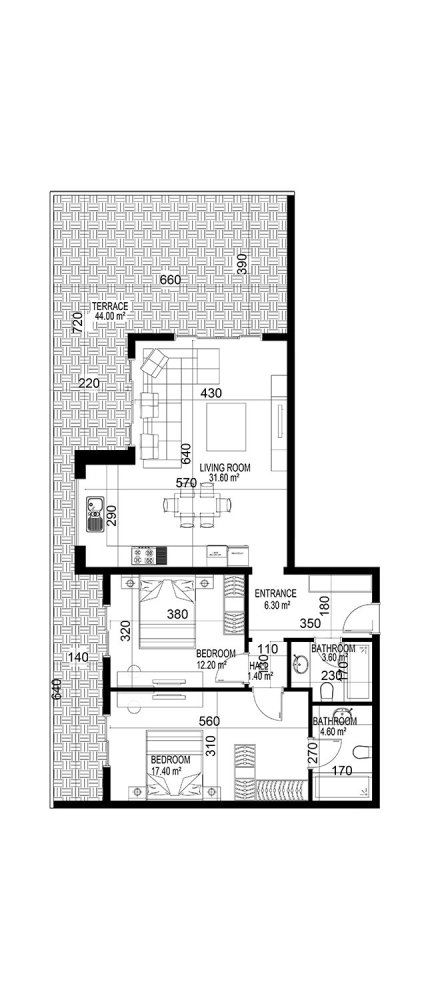 Apartamento de 2+1 en Yekta Kingdom Premium, Mahmutlar, Turkey No. 36342 1