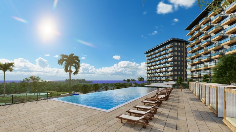 Apartment 3+1 in Konak Green Towers, Alanya, Turkey No. 39644