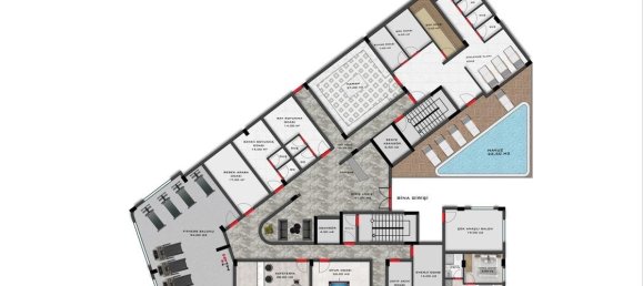 Пентхаус с 2 комнатами в Авсаллар, Турция № 29958 30