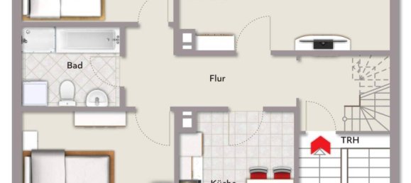 Квартира с 3 комнатами в Ортенау, Германия № 318536 13