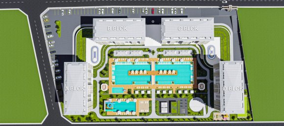 شقة 1+1 في Exodus Riverside Residence Demirtas, Demirtas, Turkey رقم 34899 4