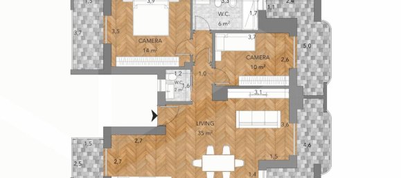 4 rooms Apartment in Marino, Italy No. 31438 40