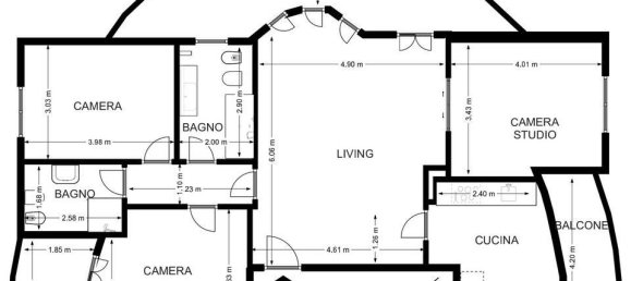 4 rooms Apartment in San Donato Milanese, Italy No. 31778 22