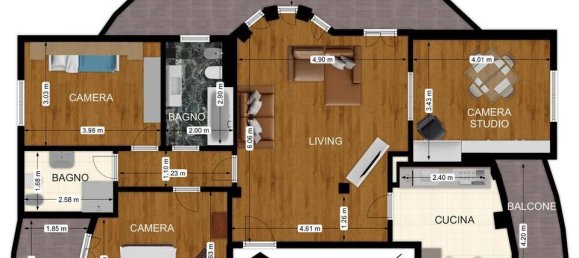 4 rooms Apartment in San Donato Milanese, Italy No. 31778 21