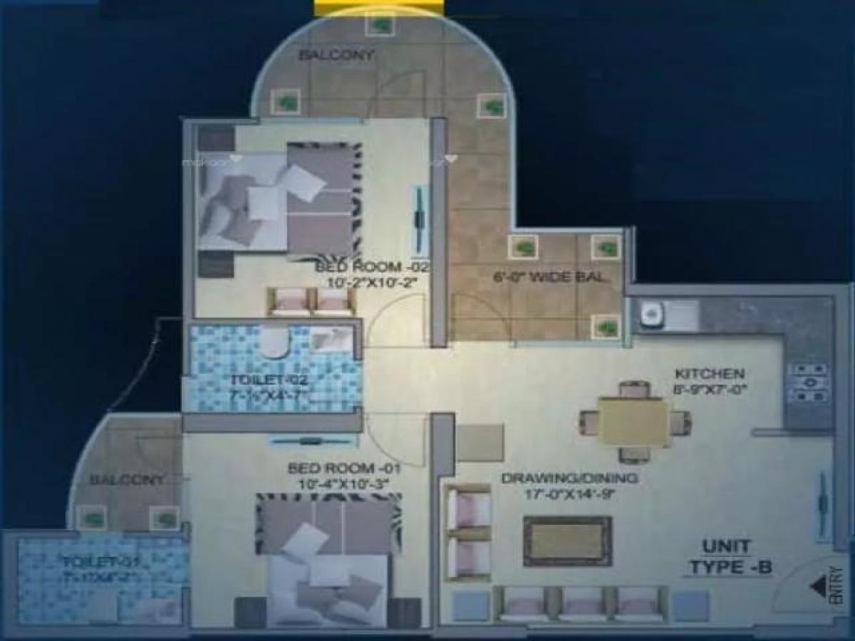 Дом с 2 спальнями в Гургаон, Индия № 3018