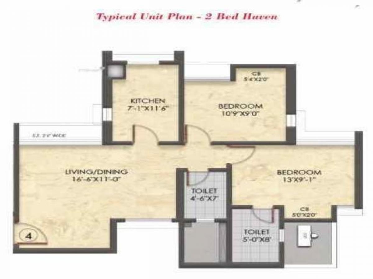 2 bedrooms House in Mumbai, India No. 20667