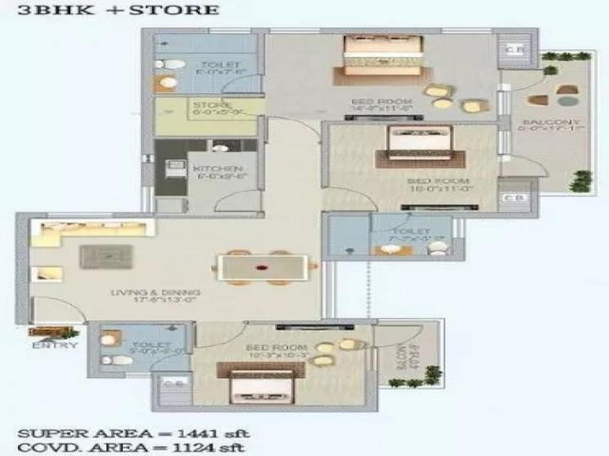 3 bedrooms House in Noida, India No. 67395