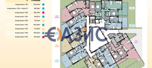 1 غرف نوم شقة في Nesebar, Bulgaria رقم 835 4