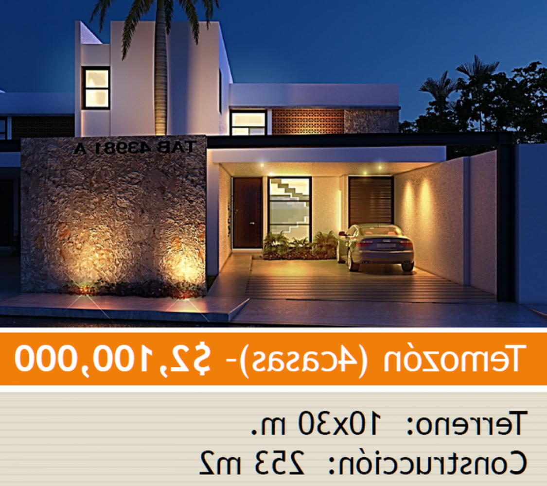 Casa de 3 dormitorios en Mérida, Mexico No. 18716