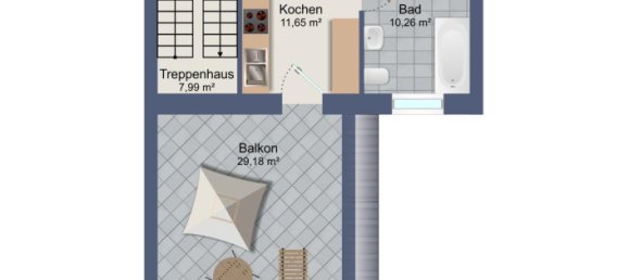 1 bedroom Apartment in Trier-Saarburg, Germany No. 281281 10