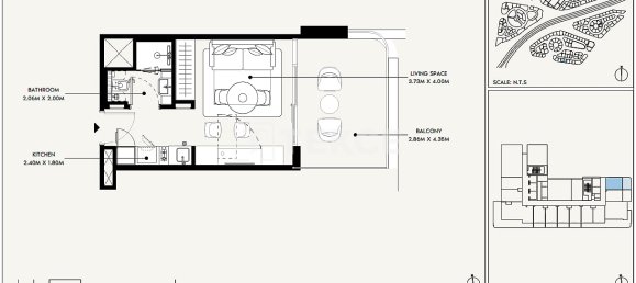 1 dormitorio apartamento en venta en Dubai, UAE № 114449 10
