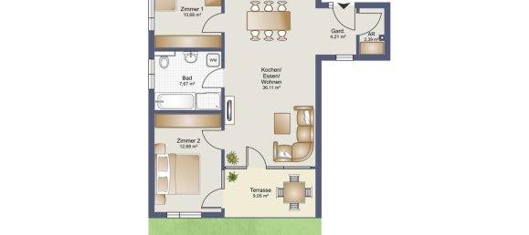 3 rooms Apartment in Feldkirch, Austria No. 148475 27