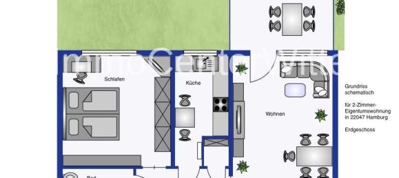 Apartamento de 1 dormitorio en Wandsbek, Germany No. 9597 12