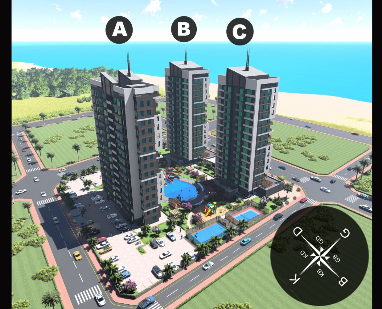 Apartment 1+2 in Mersin, Turkey No. 30690