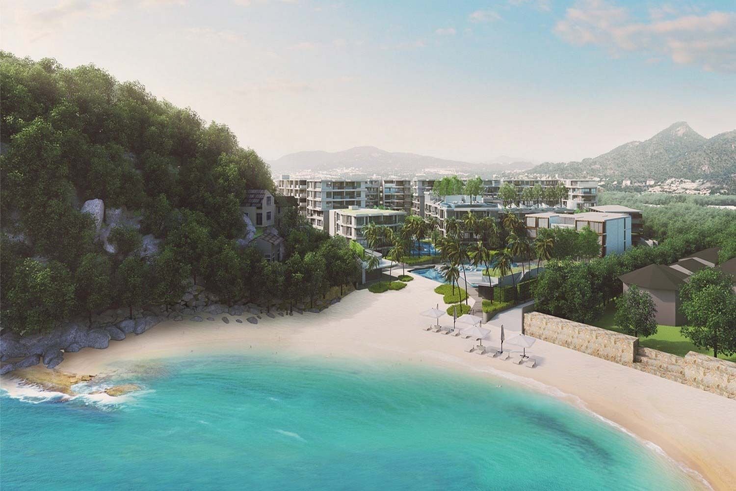 Кондоминиум  с 2 спальнями в Хуа Хин, Таиланд № 74118