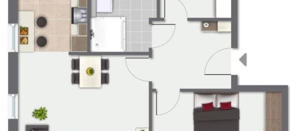 Квартира с 2 спальнями в Детмольд, Германия № 358612 10