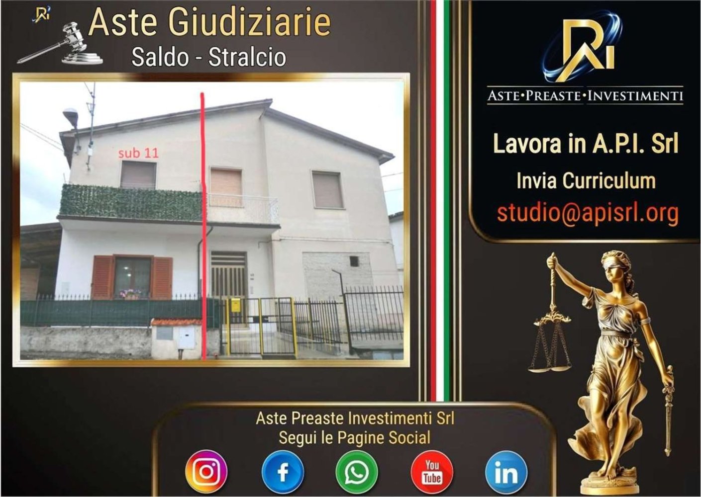 3 rooms Apartment in Bojano, Italy No. 110303