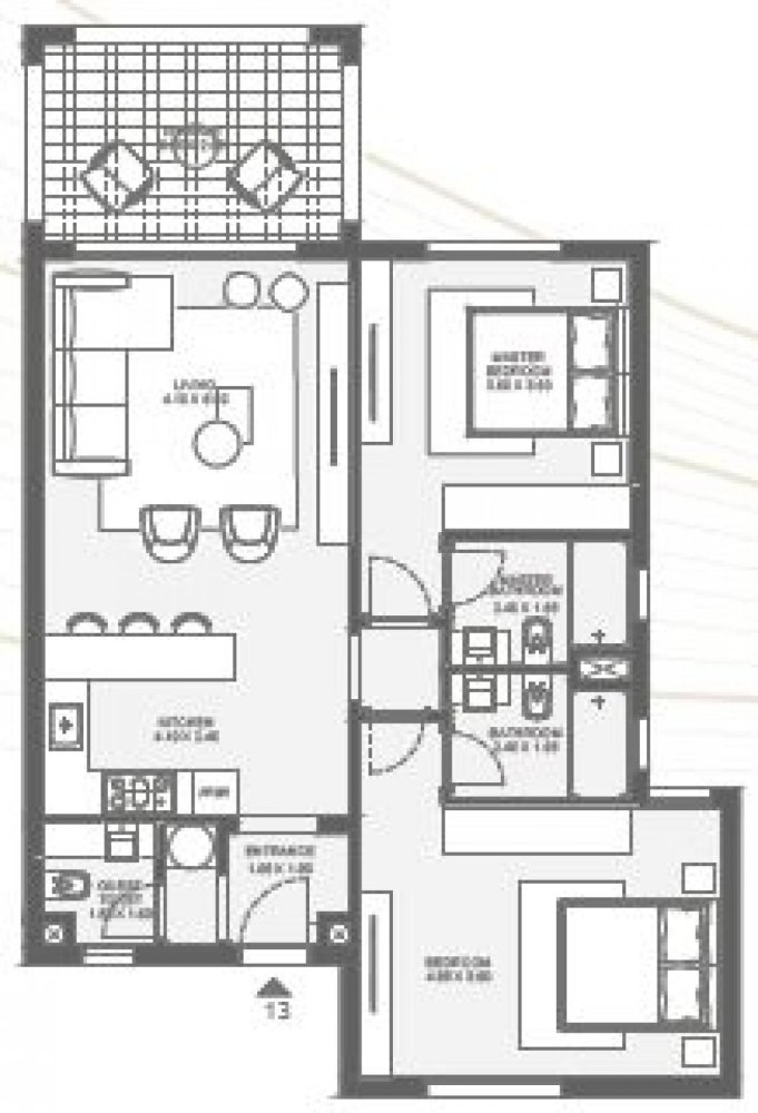 2 Schlafzimmer Eigentumswohnung in Red Sea, Egypt, Nr. 2128