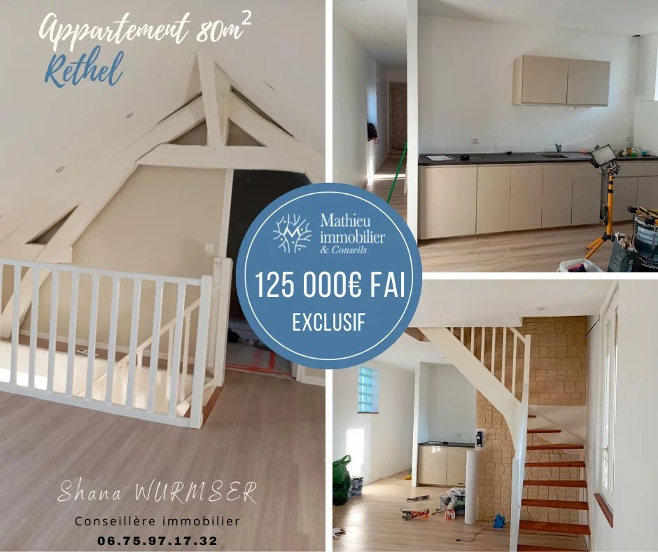 2 bedrooms Duplex in Rethel, France No. 49063