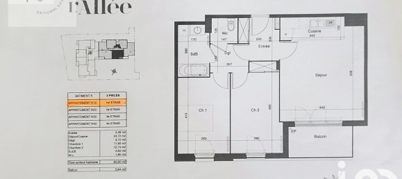 2 Schlafzimmer Wohnung in Thiais, France, Nr. 348033 7