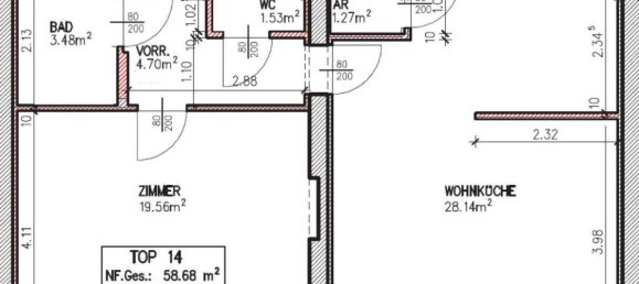 2غرفة شقة في Penzing, Austria رقم 173539 13