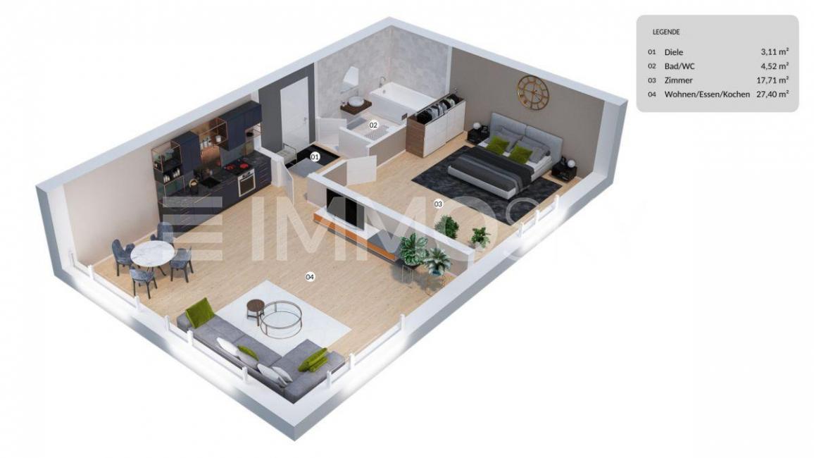 2 rooms Apartment in Mariatrost, Austria No. 41825