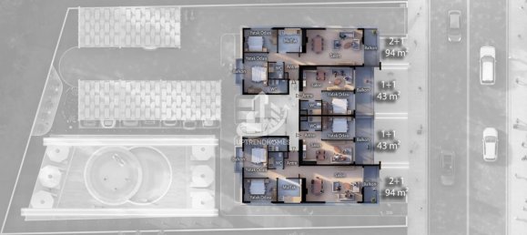 Wohnung 1+1 in Oba, Turkey, Nr. 14663 6