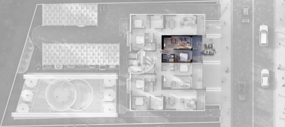 Wohnung 1+1 in Oba, Turkey, Nr. 14663 4