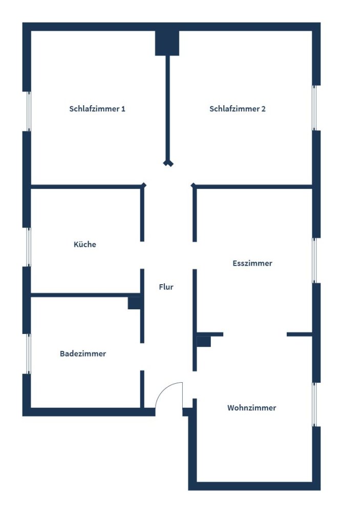 2 غرف نوم شقة في Recklinghausen, Germany رقم 359121