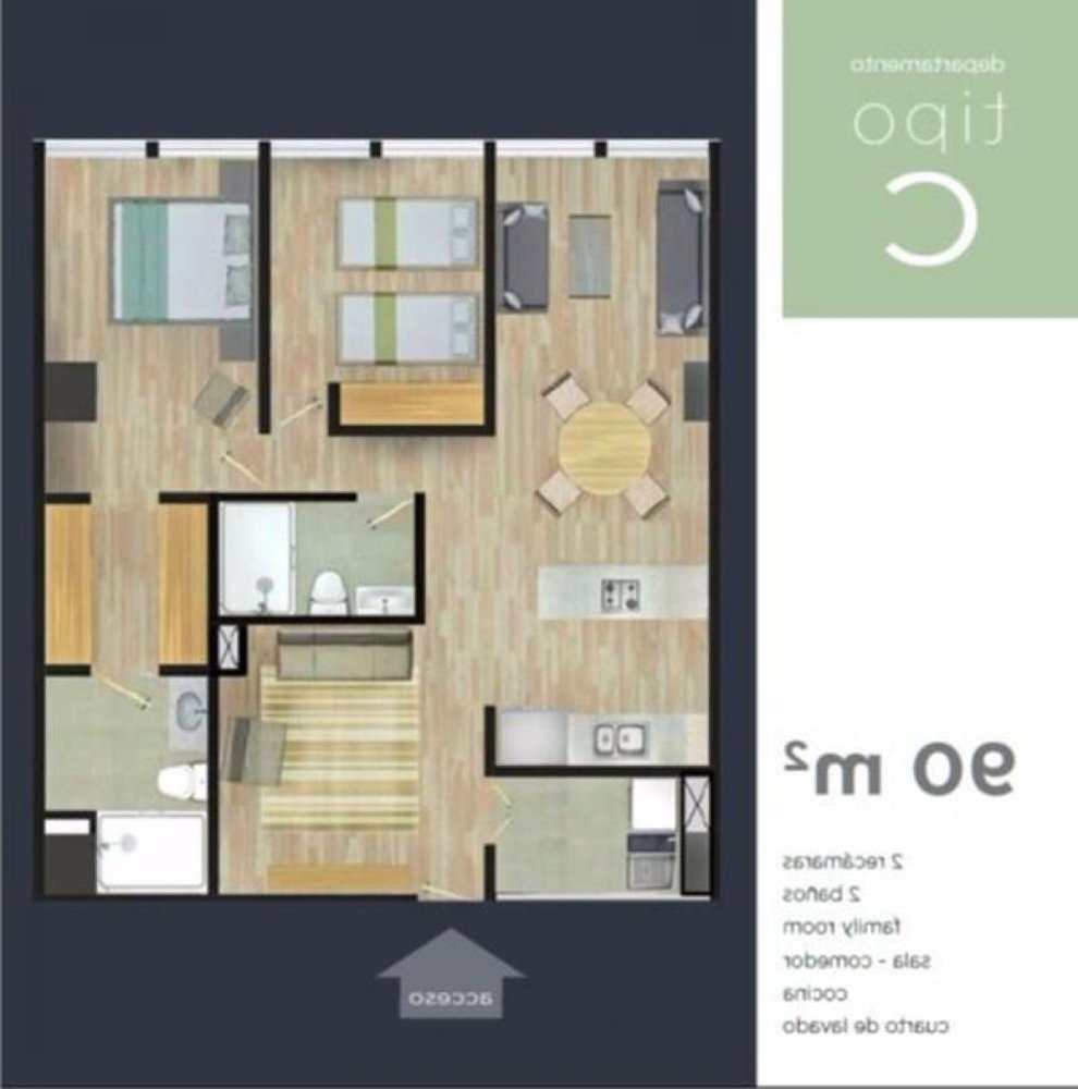 Apartamento de 2 dormitorios en Mexicali, Mexico No. 152501