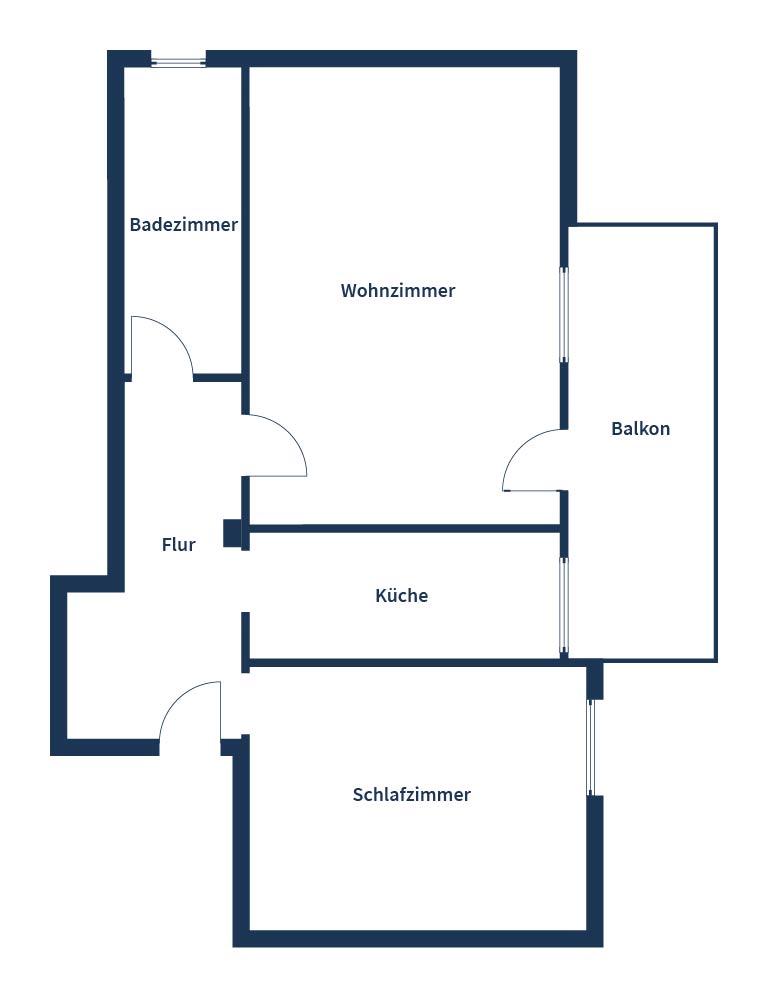1 Schlafzimmer Wohnung in Ludwigsburg, Germany, Nr. 64562