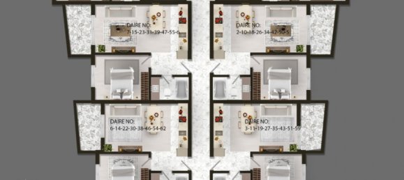 Квартира 1+1 в Авсаллар, Турция № 31397 25