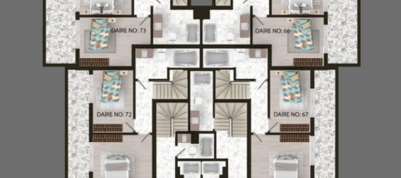 Квартира 1+1 в Авсаллар, Турция № 31397 23