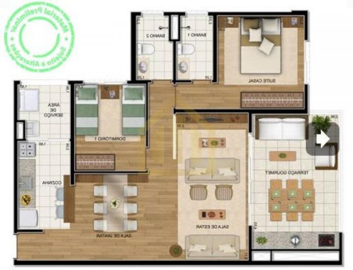 2 Schlafzimmer Wohnung in Sao Paulo, Brazil, Nr. 445892