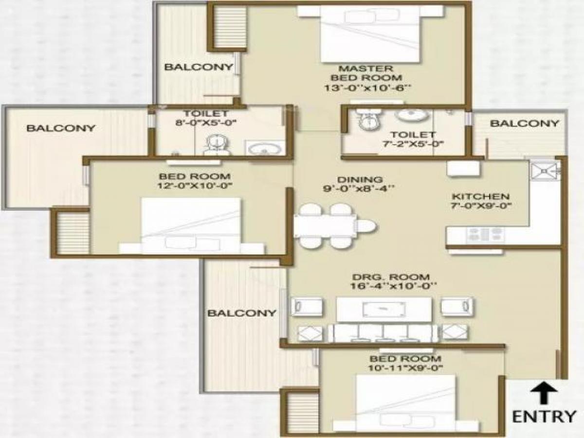 Casa T3 em Noida, India N.º 67439