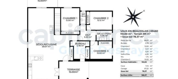 3 غرف نوم منزل في Rhone, France رقم 339256 10