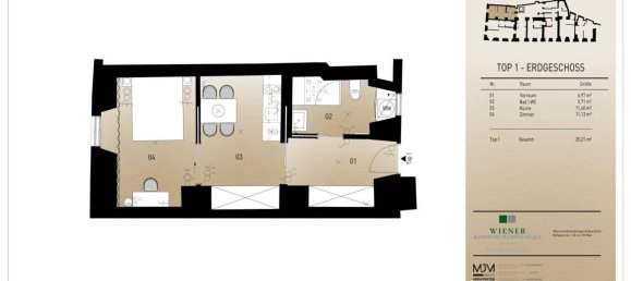 Apartamento de 2 habitaciónes en Dobling, Austria No. 141026 28