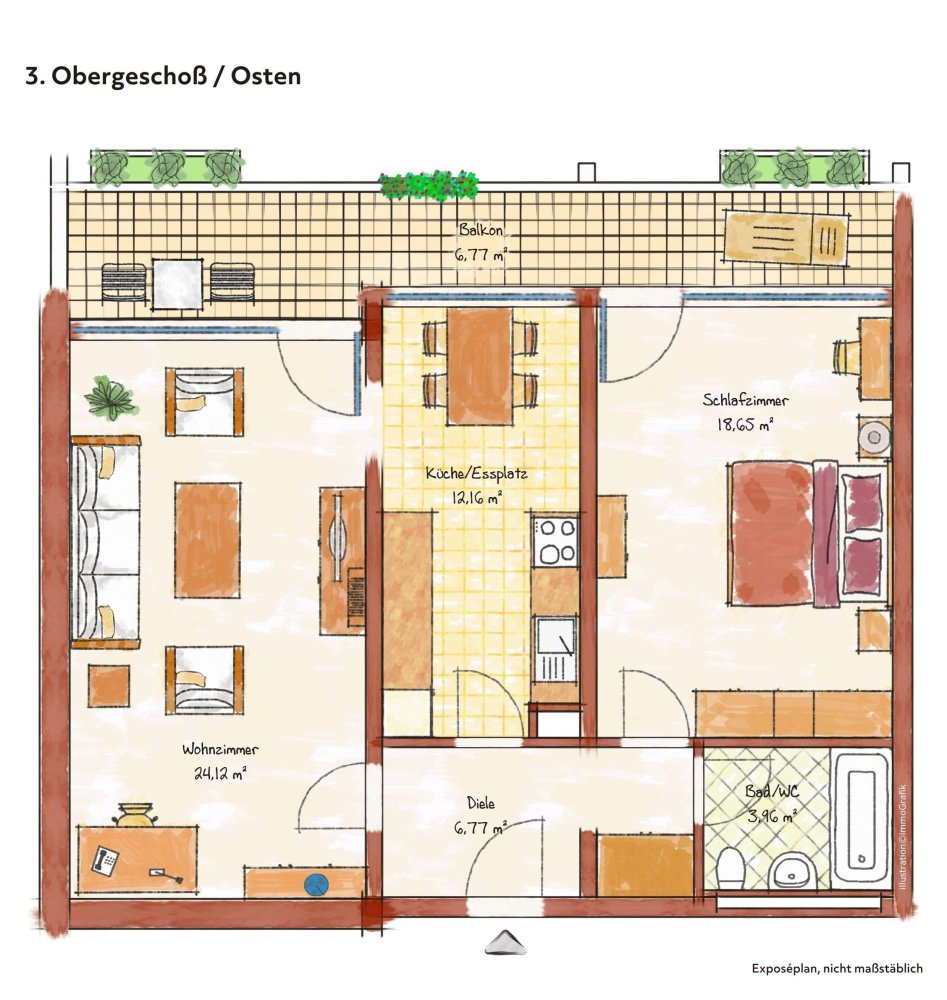 Apartamento de 1 dormitorio en Freising, Germany No. 44625